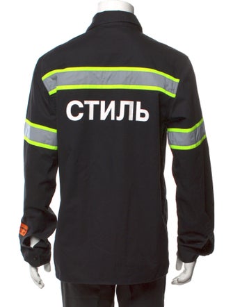 Heron Preston Printed Long Sleeve Western Shirt