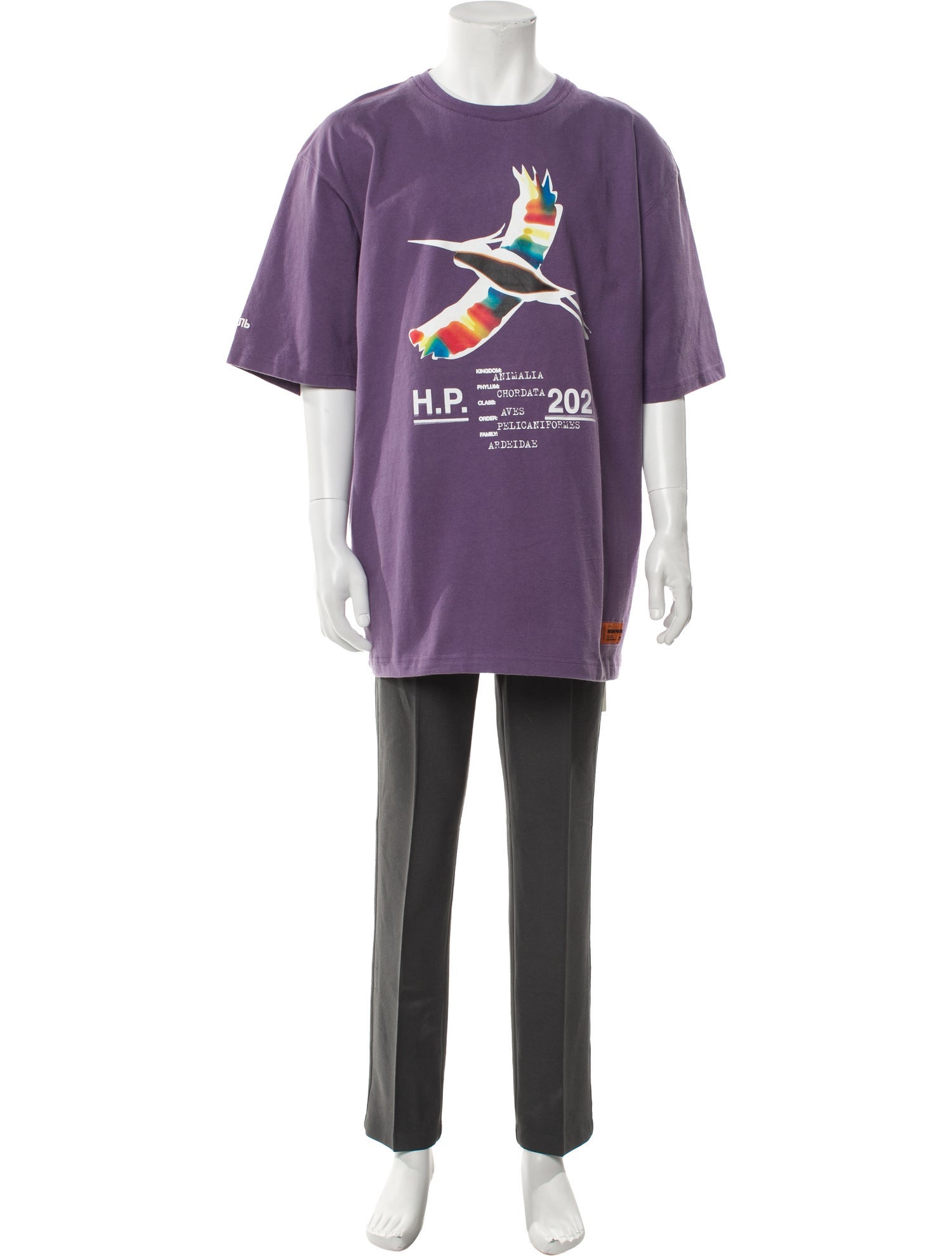 Heron Preston Graphic Print Crew Neck T-Shirt w/ Tags