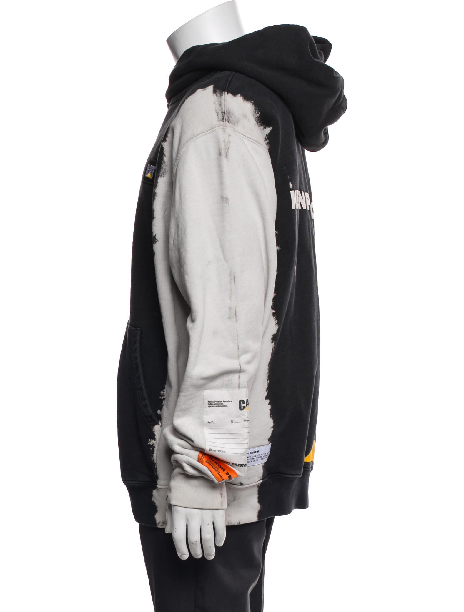 Heron Preston Colorblock Pattern Crew Neck Hoodie