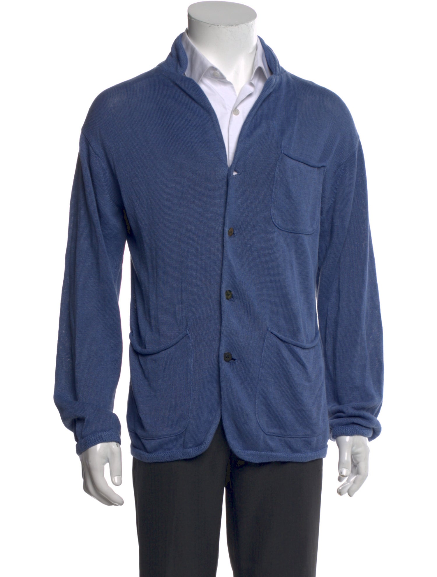 Kapital Linen Mock Neck Cardigan