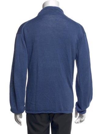 Kapital Linen Mock Neck Cardigan