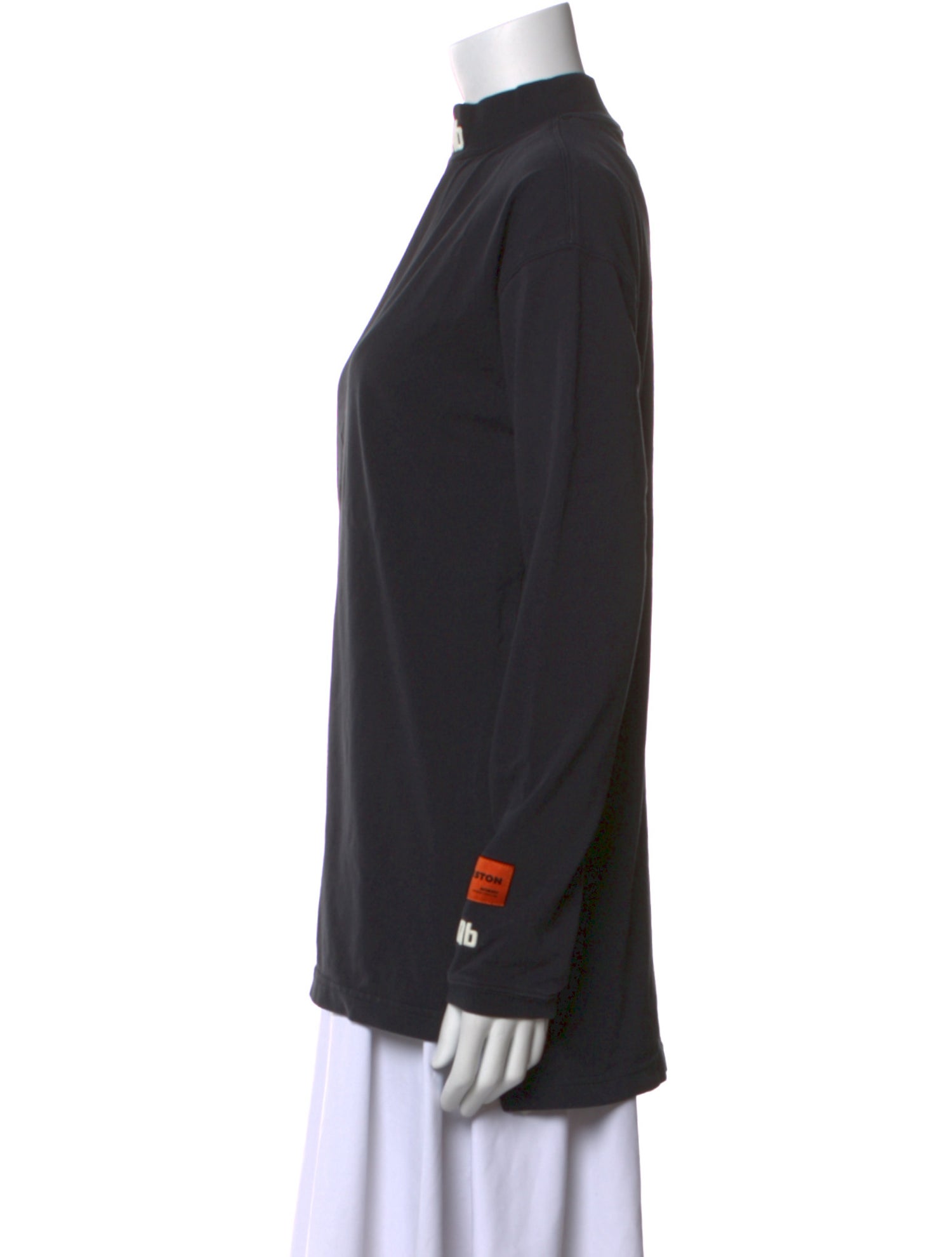 Heron Preston Mock Neck Long Sleeve Sweatshirt