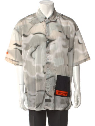 Heron Preston Graphic Print Short Sleeve Shirt