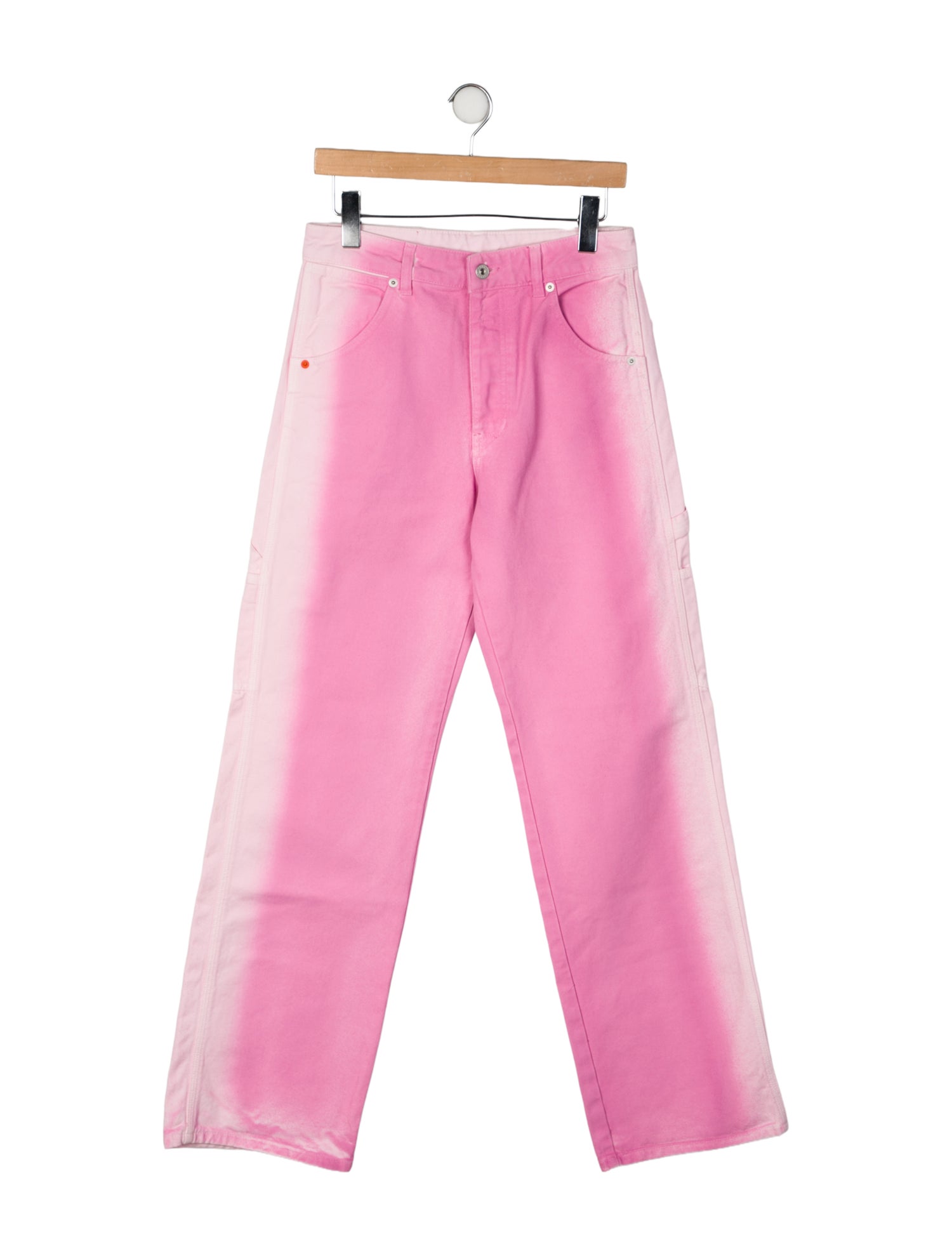 Heron Preston High-Rise Wide Leg Jeans