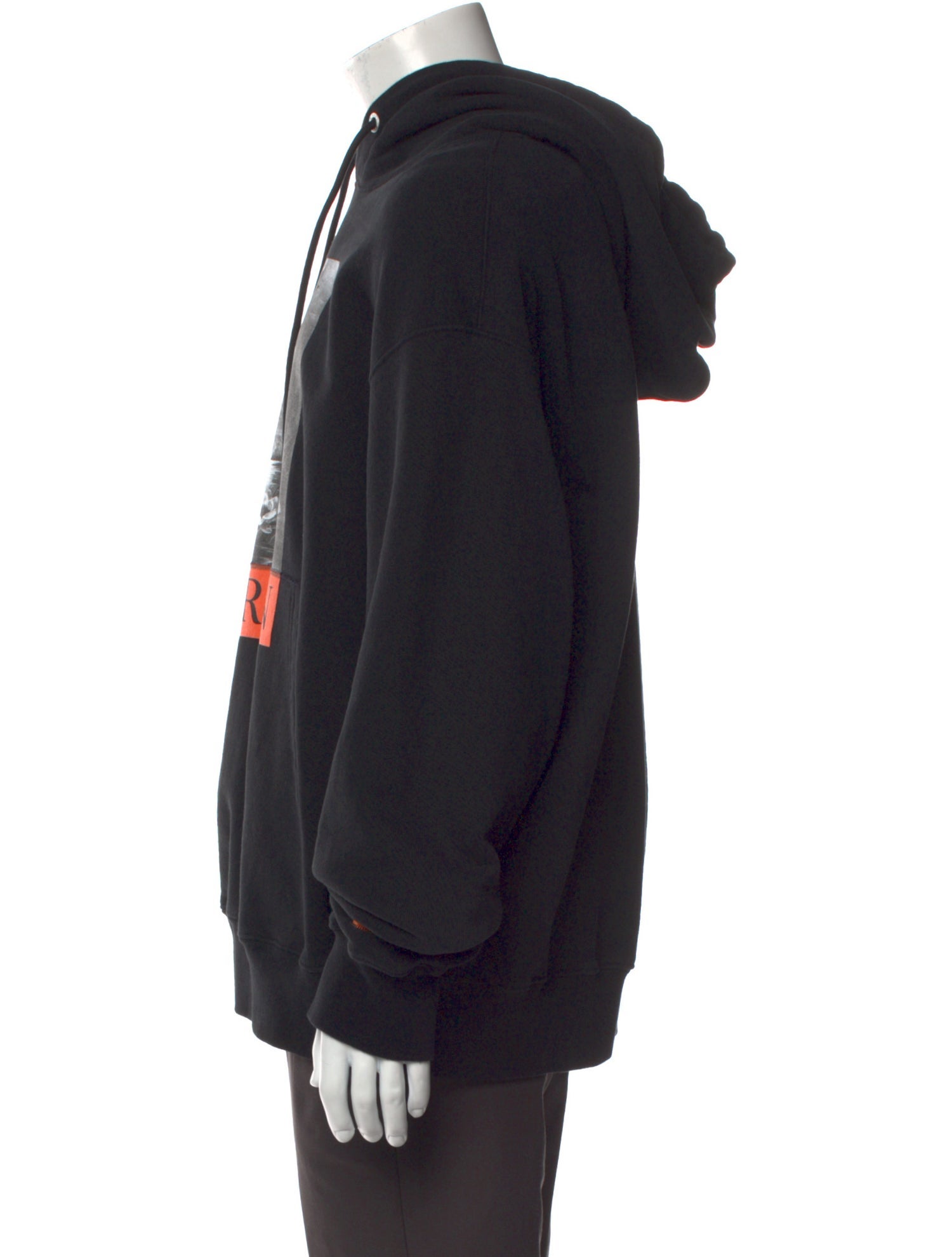 Heron Preston Graphic Print V-Neck Hoodie