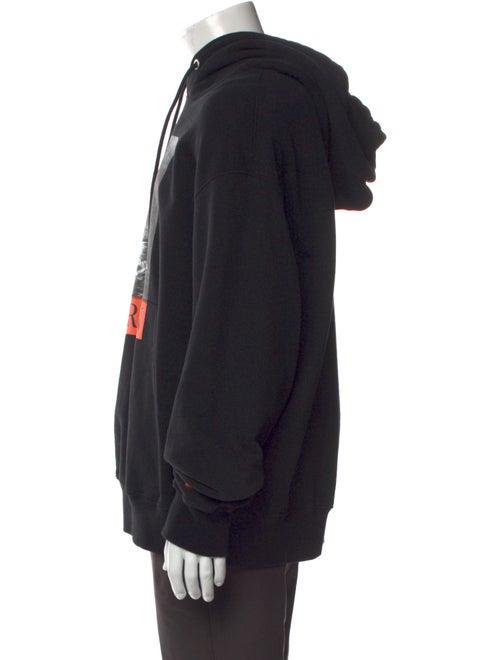 Heron Preston Graphic Print V-Neck Hoodie