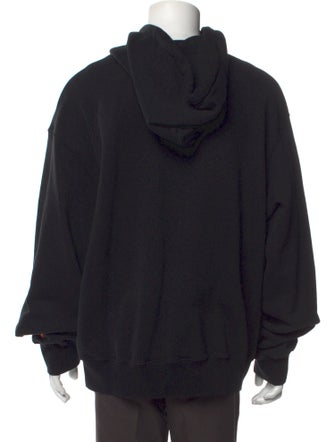 Heron Preston Graphic Print V-Neck Hoodie