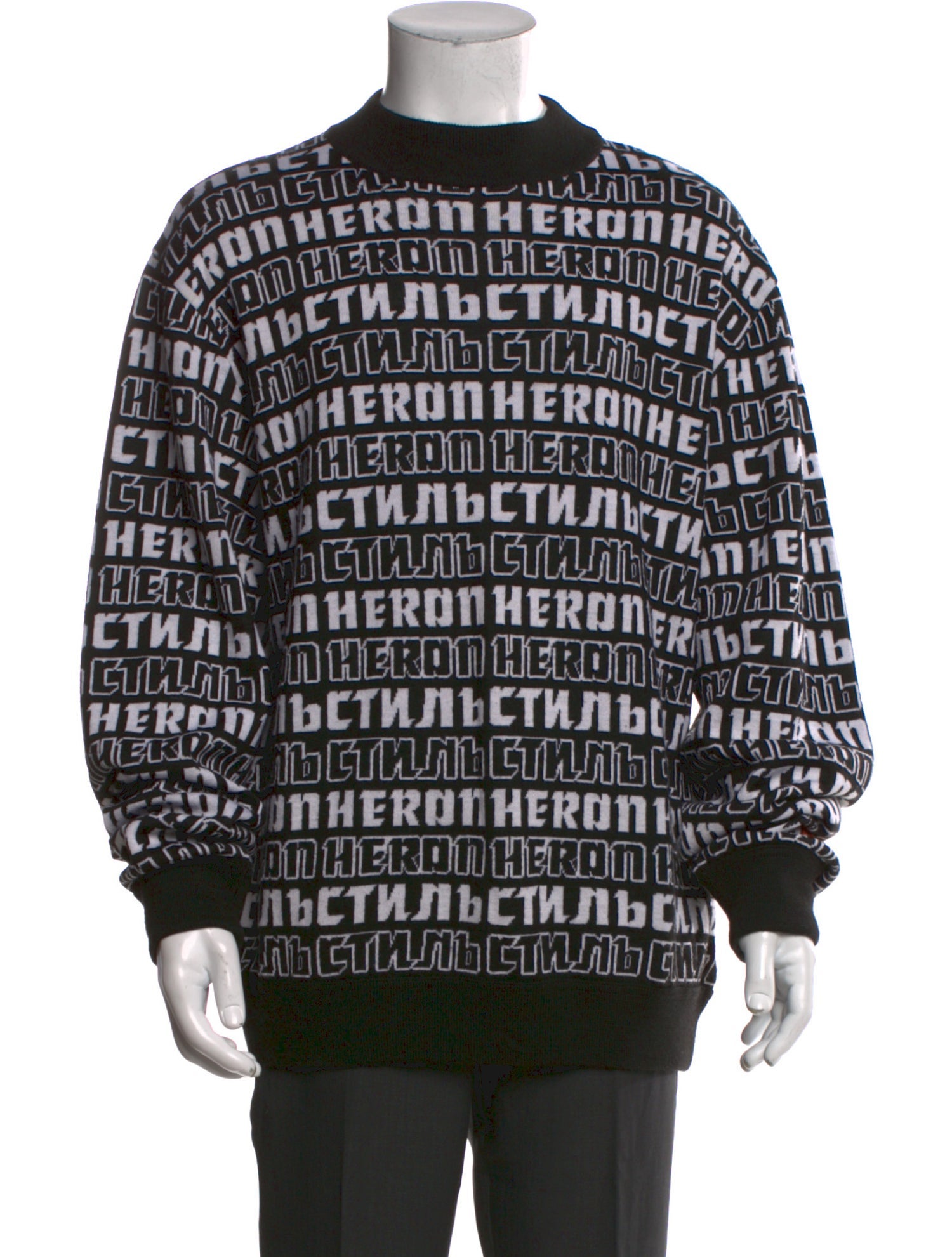 Heron Preston Printed Crew Neck Pullover
