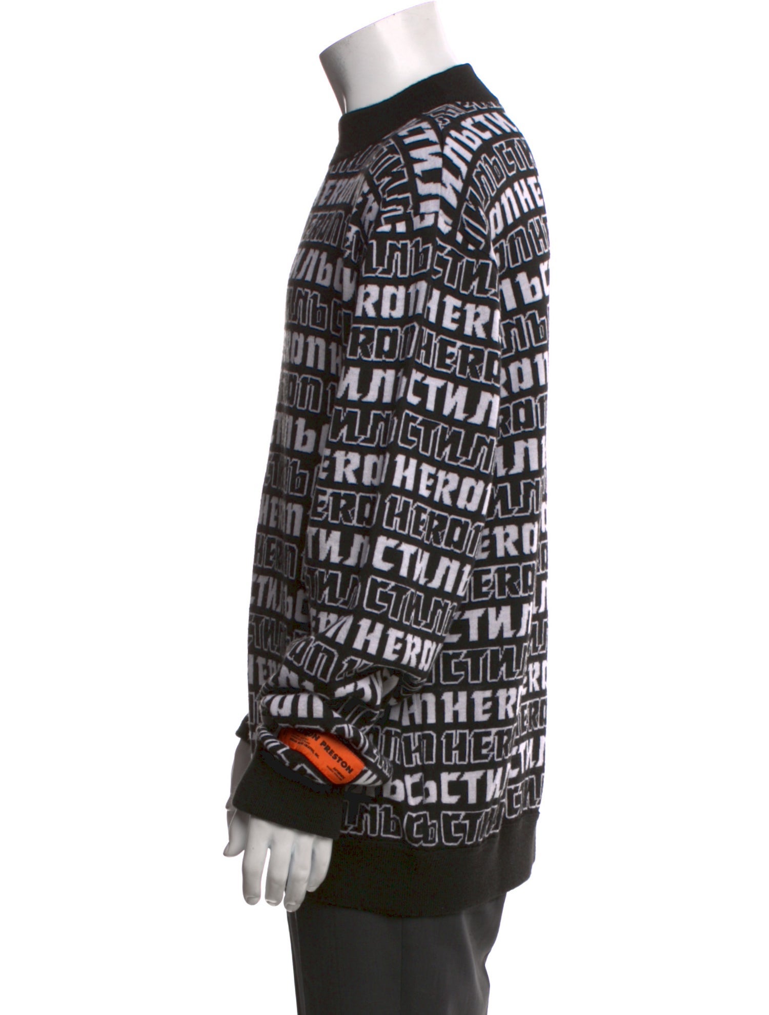 Heron Preston Printed Crew Neck Pullover