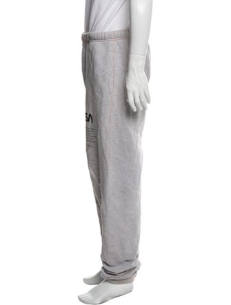 Heron Preston Graphic Print Whipstitch Trim Lounge Bottoms