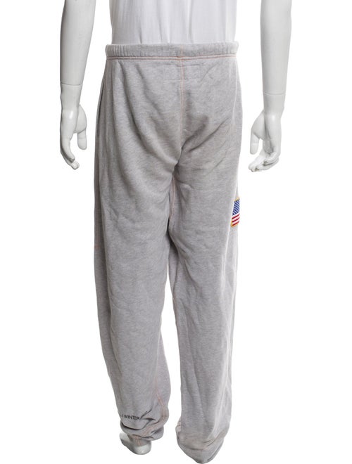 Heron Preston Graphic Print Whipstitch Trim Lounge Bottoms