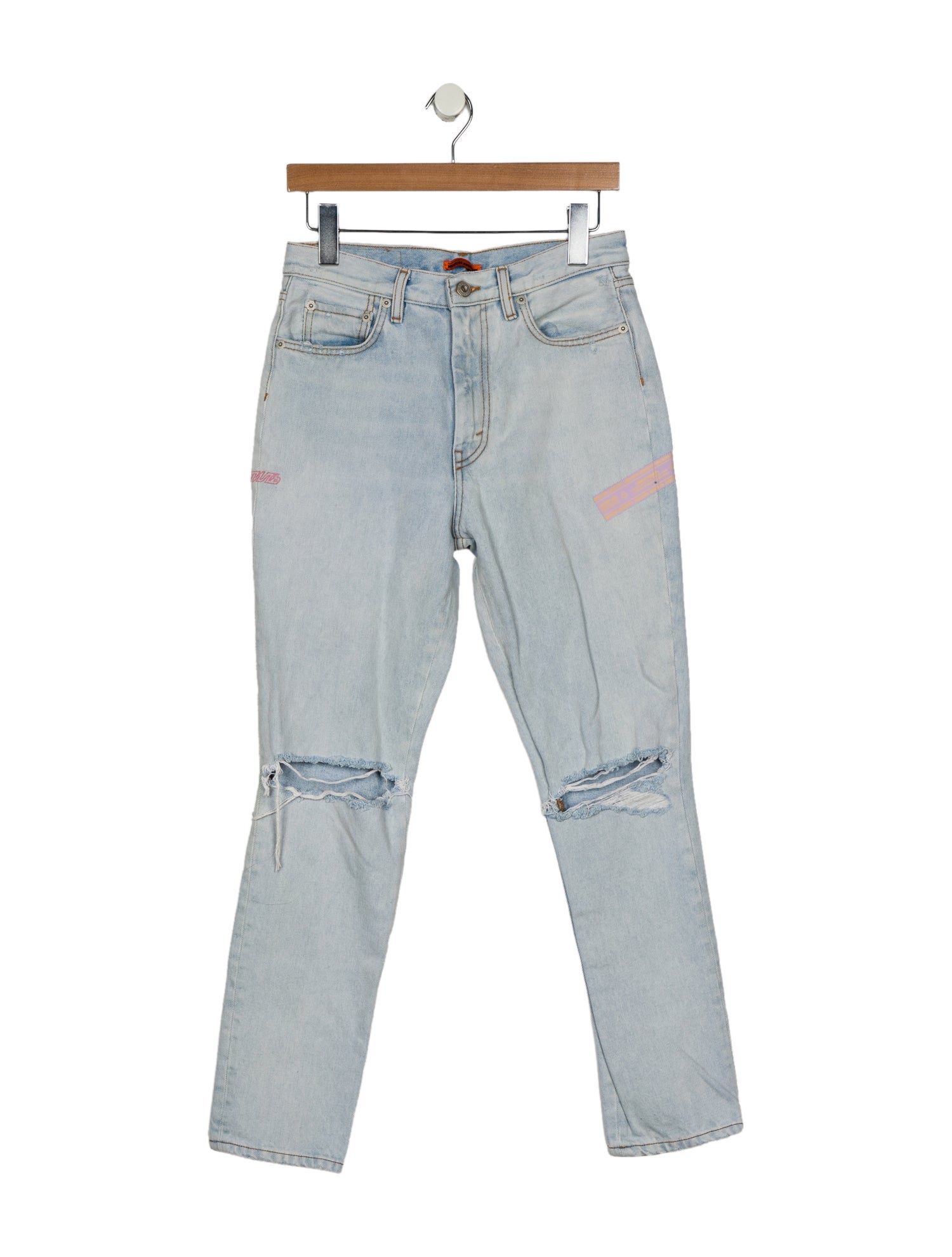 Heron Preston Mid-Rise Straight Leg Jeans