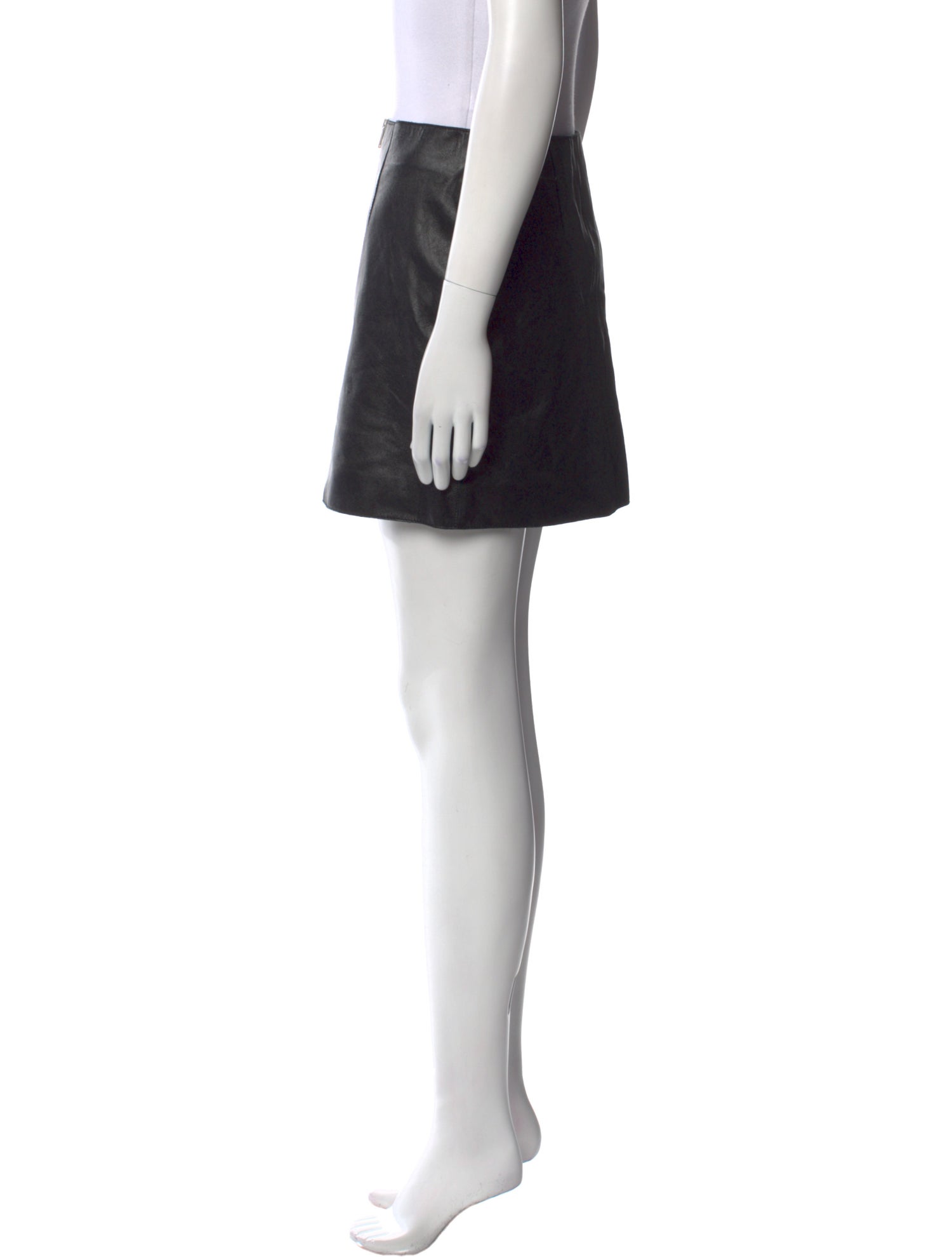 Heron Preston Leather Mini Skirt