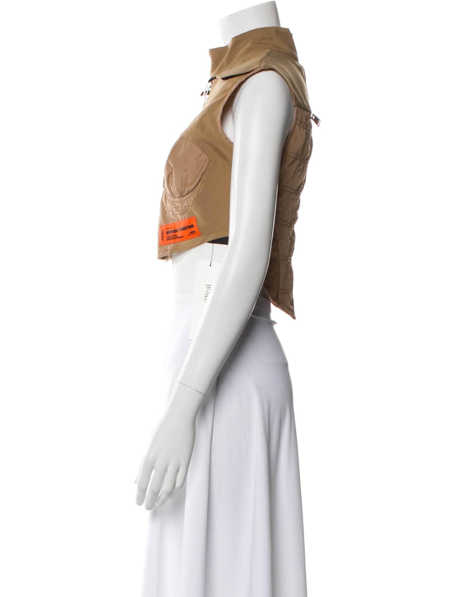 Heron Preston Mock Neck Sleeveless Crop Top w/ Tags