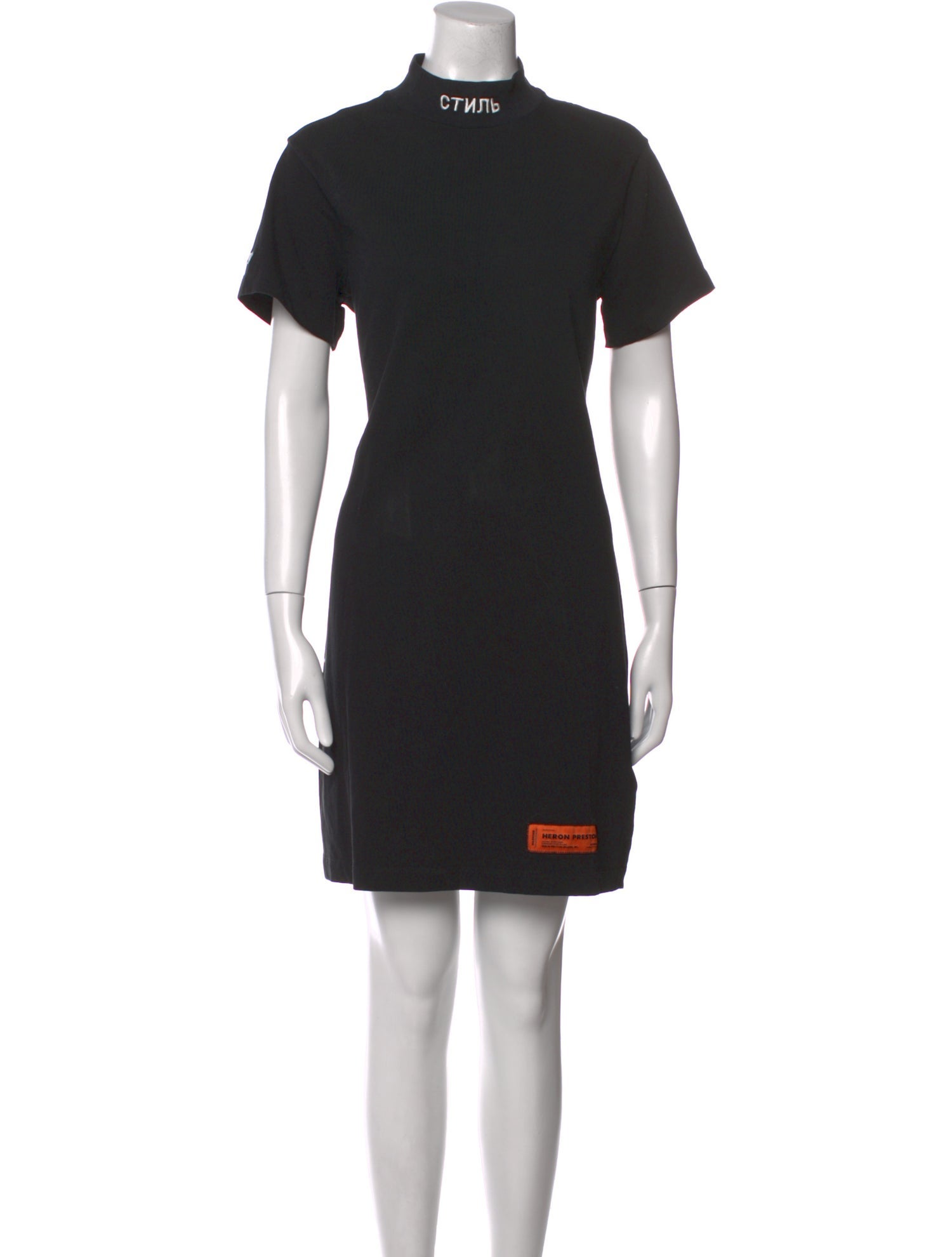 Heron Preston Mock Neck Mini Dress