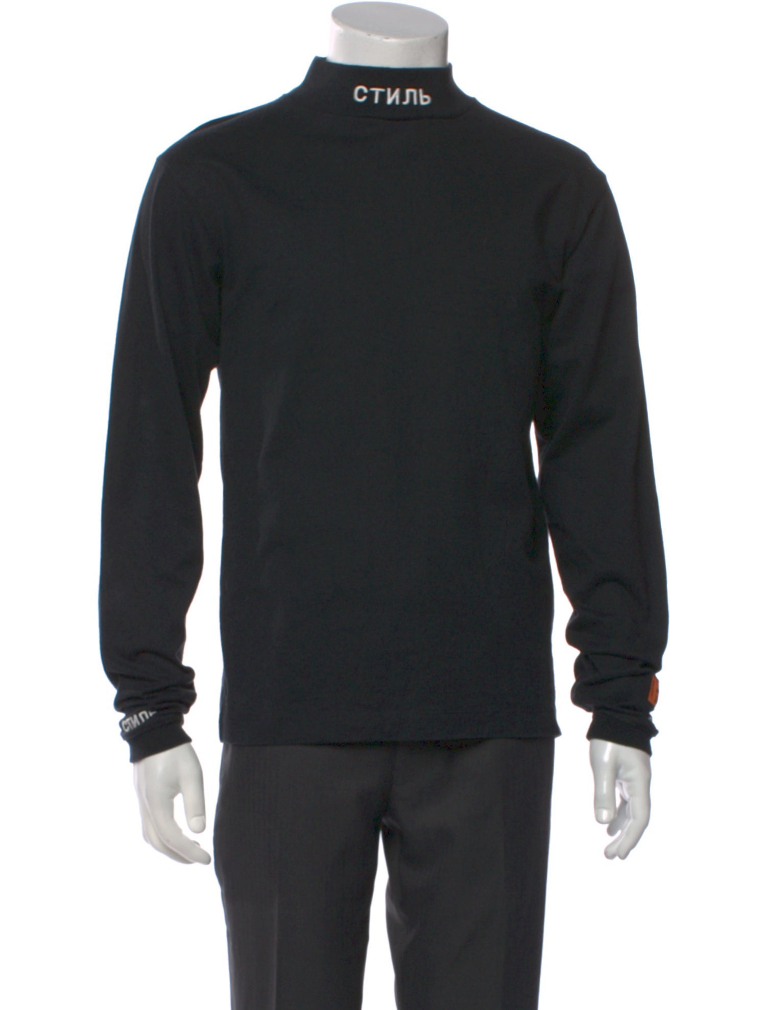 Heron Preston Graphic Print Turtleneck T-Shirt