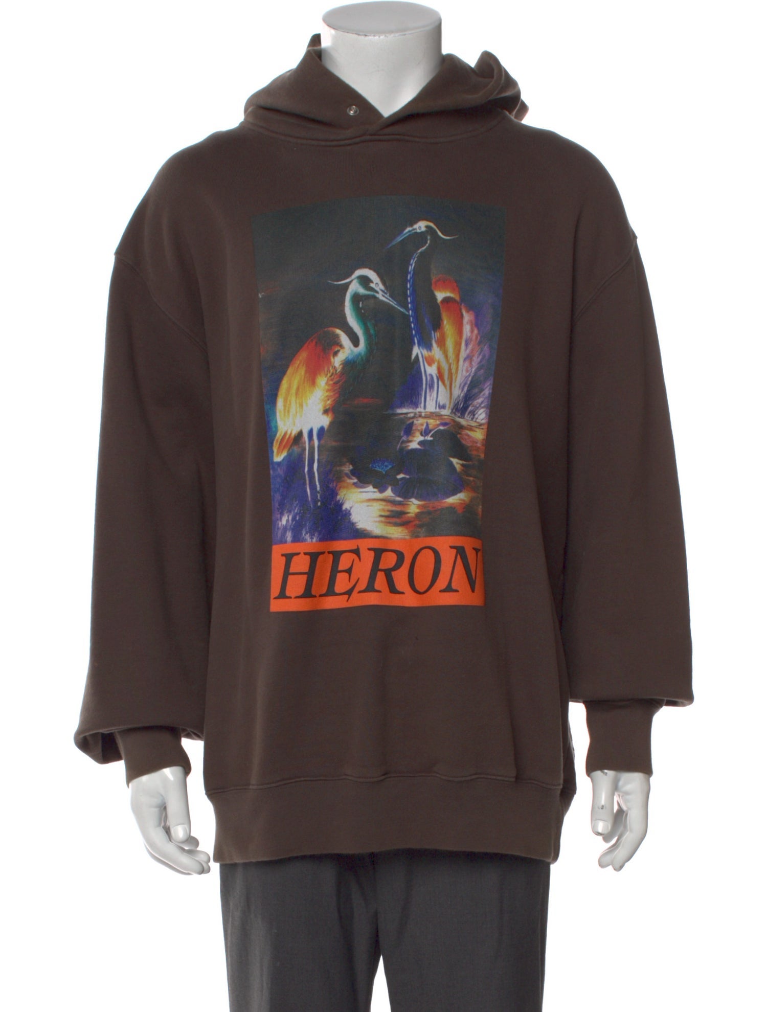Heron Preston Graphic Print Crew Neck Hoodie