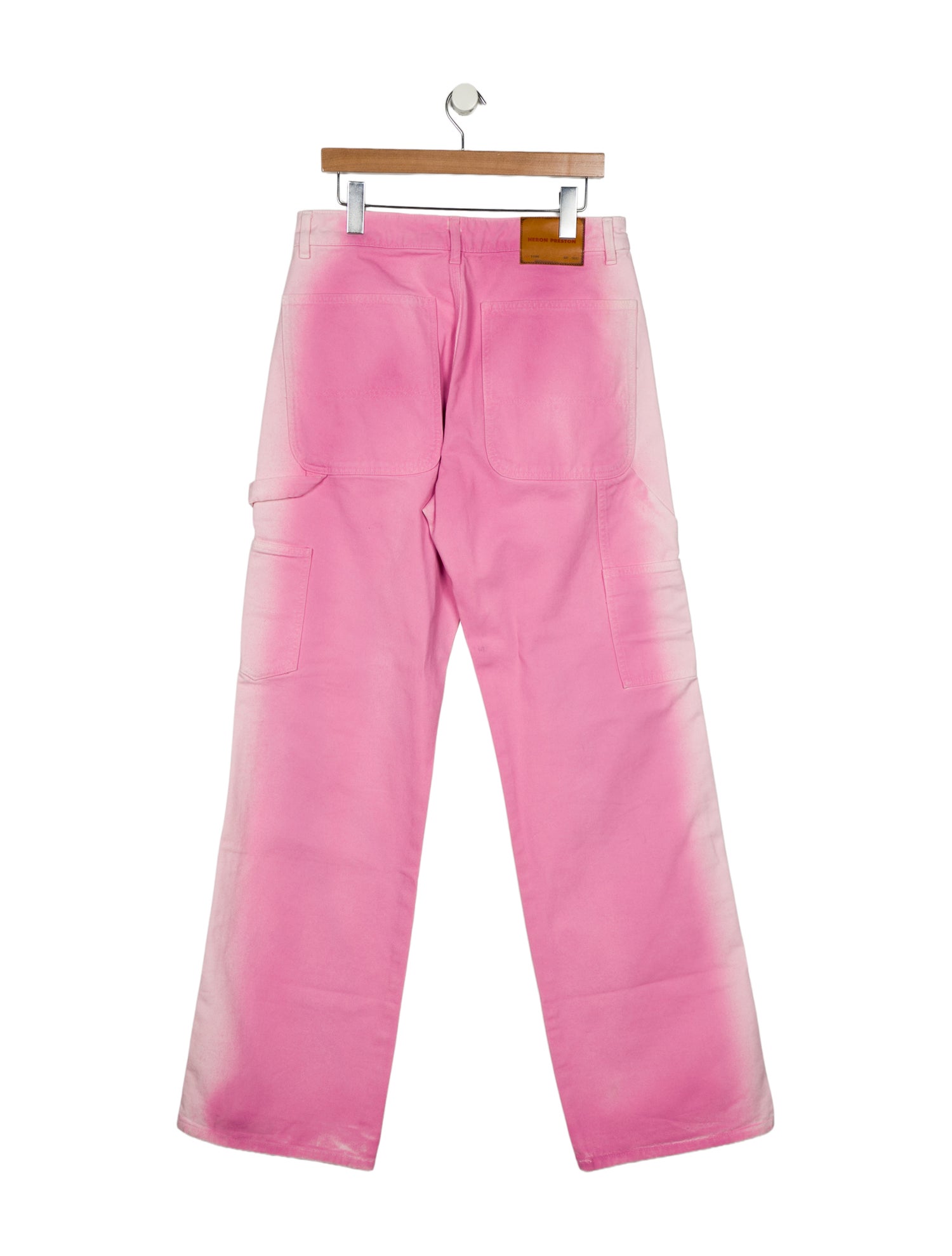 Heron Preston High-Rise Wide Leg Jeans