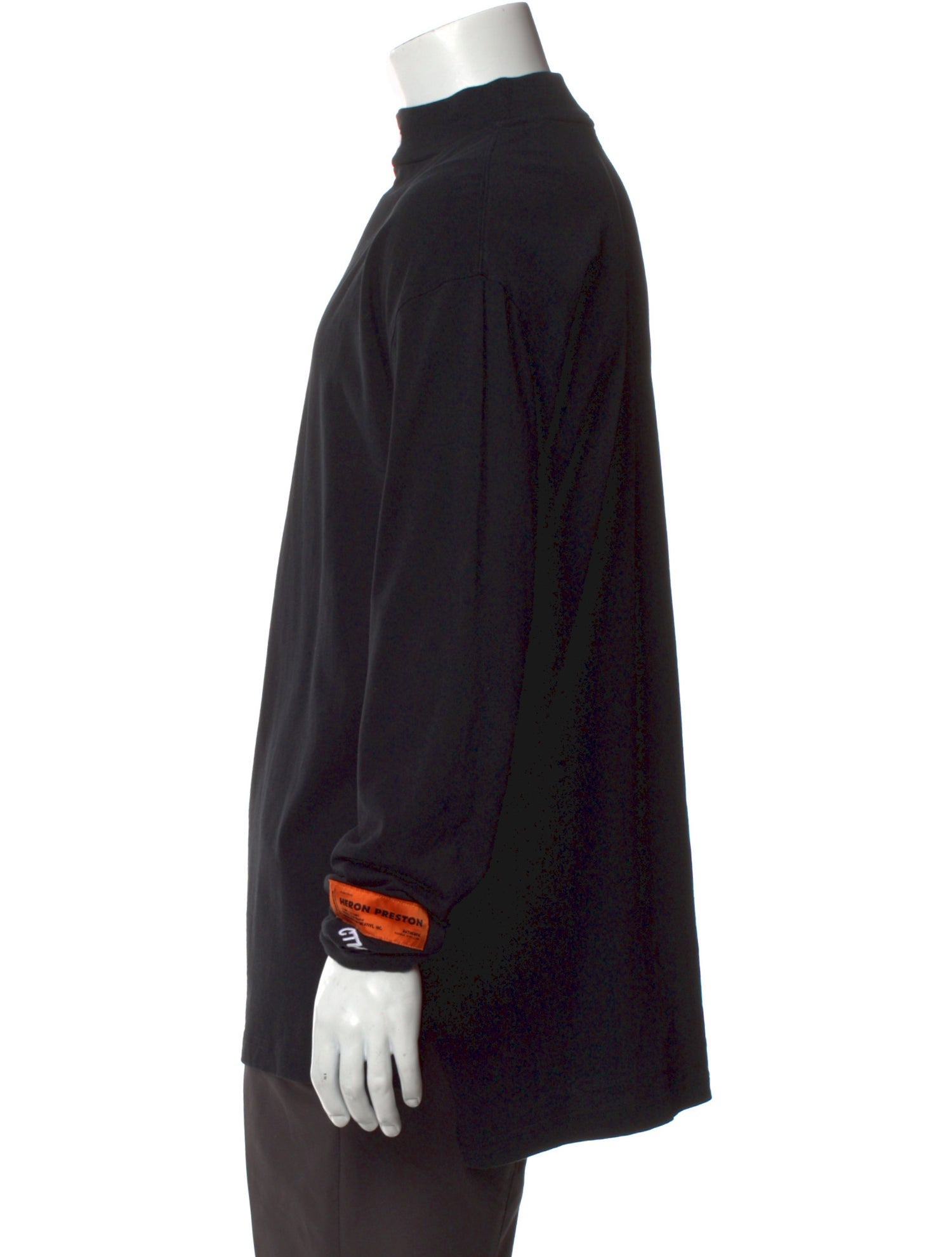 Heron Preston Mock Neck Long Sleeve T-Shirt