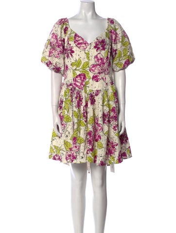 11 Honoré Dresses Floral Print Mini Dress 4XL