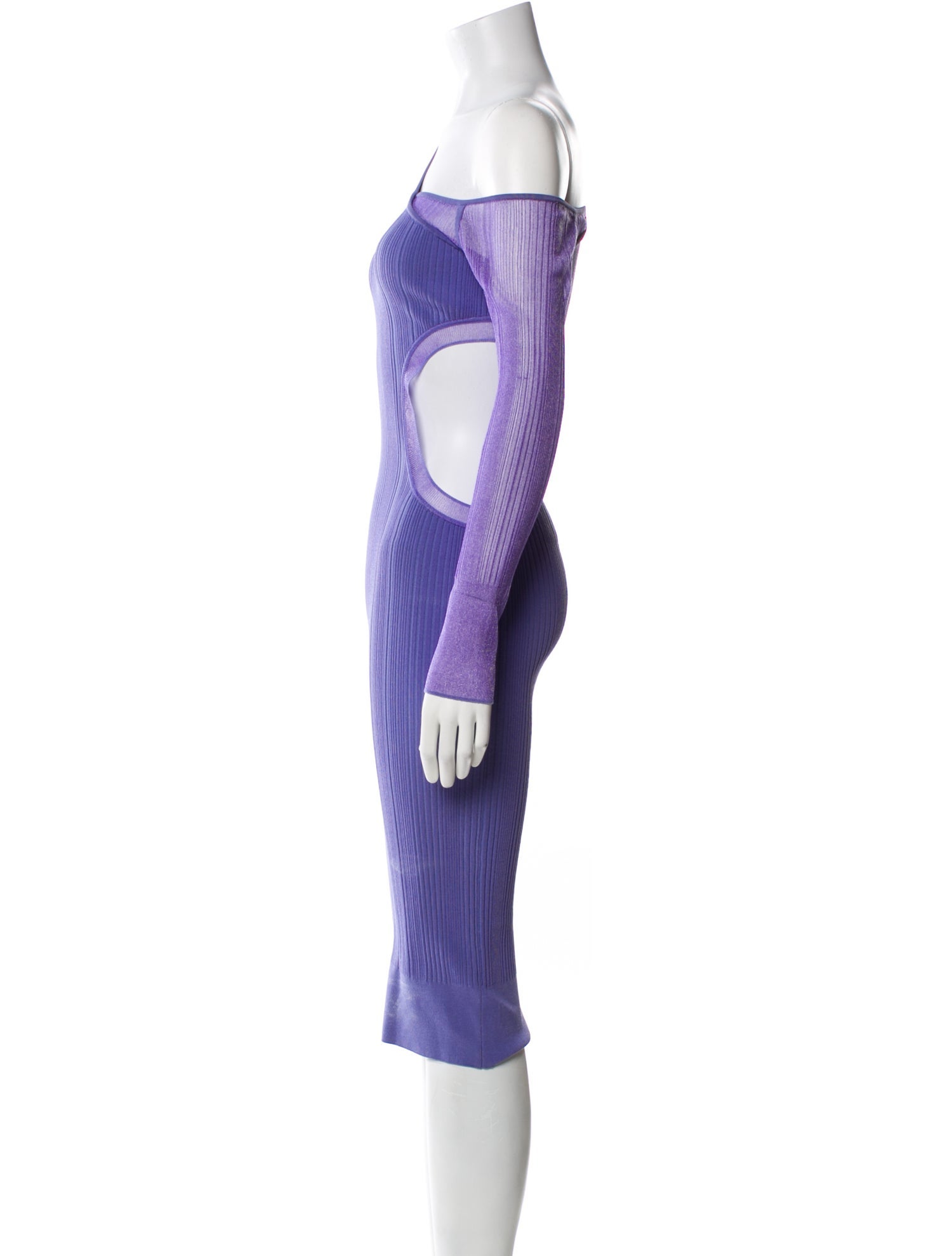 Herve Leger x Law Roach One-Shoulder Knee-Length Dress w/ Tags