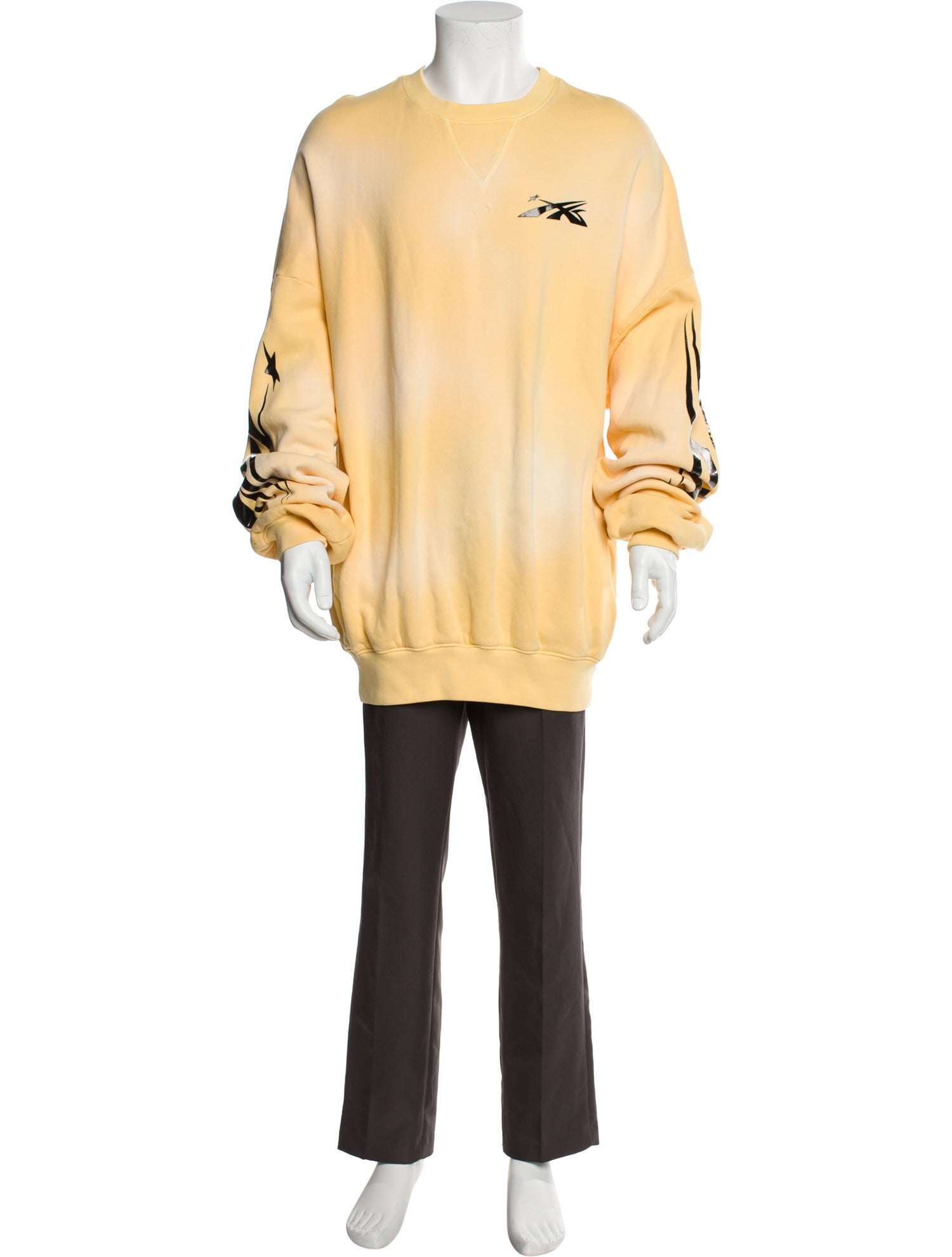 HELLSTAR Graphic Print Crew Neck Sweatshirt