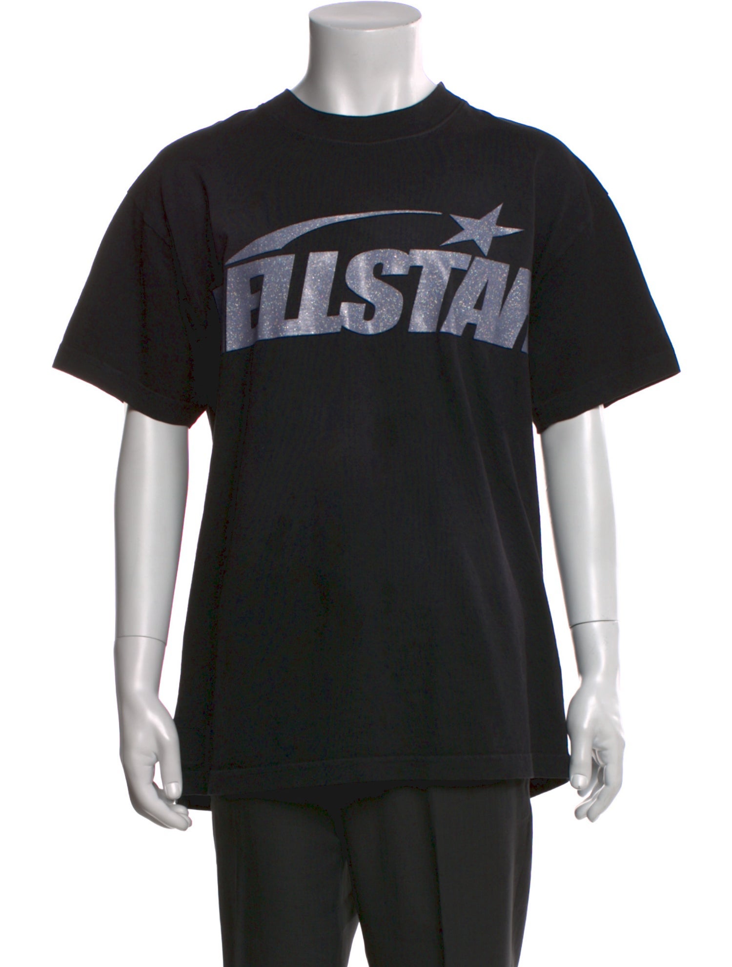 HELLSTAR Glitter Logo Graphic Print T-Shirt