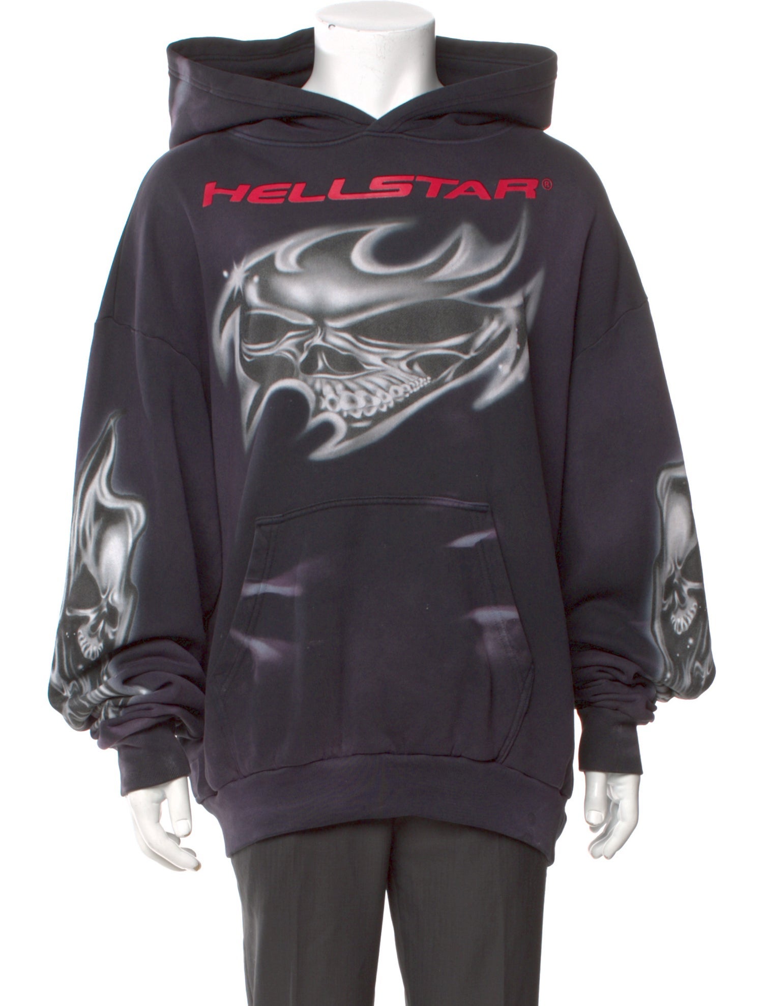 HELLSTAR Airbrush Graphic Print Hoodie