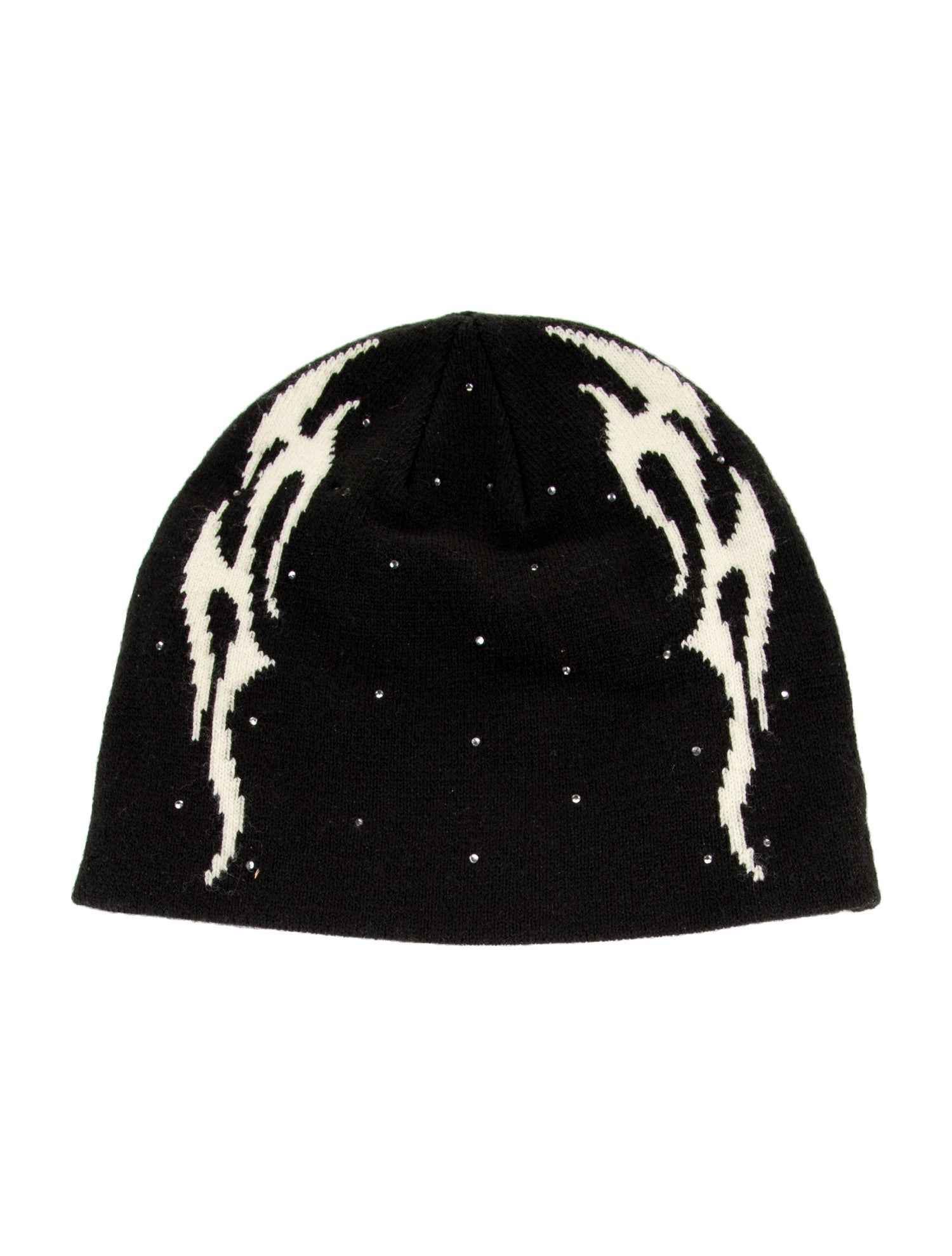HELLSTAR Crystal Embellished Beanie