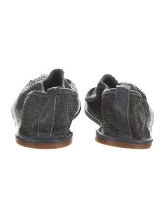 Hereu x Cecilie Bahnsen Straw Leather Trim Embellishment Mules