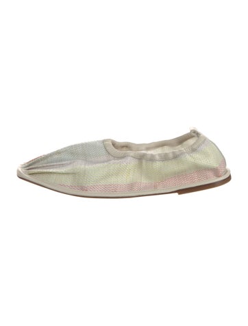 Hereu x Cecilie Bahnsen Flats Leather Printed Ballet 4.5