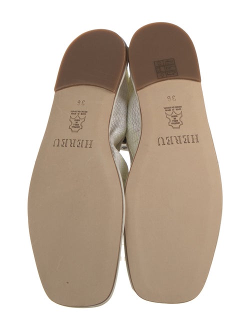 Hereu x Cecilie Bahnsen Leather Printed Ballet Flats