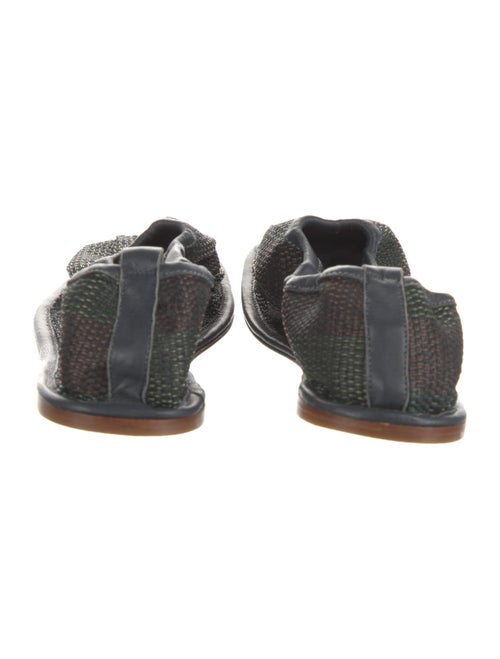 Hereu x Cecilie Bahnsen Raffia Leather Trim Embellishment Flats w/ Tags