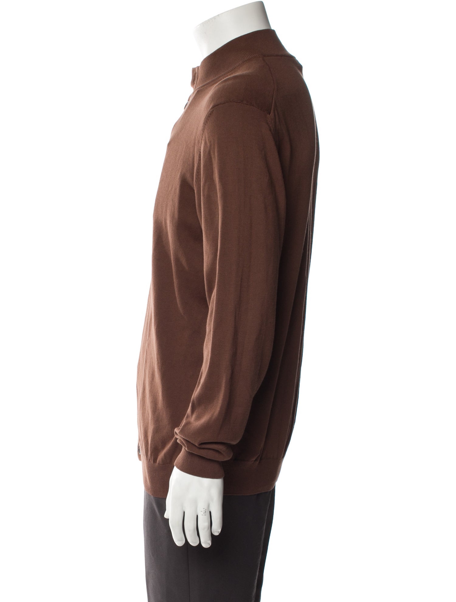 Heritage Mock Neck Long Sleeve Cardigan