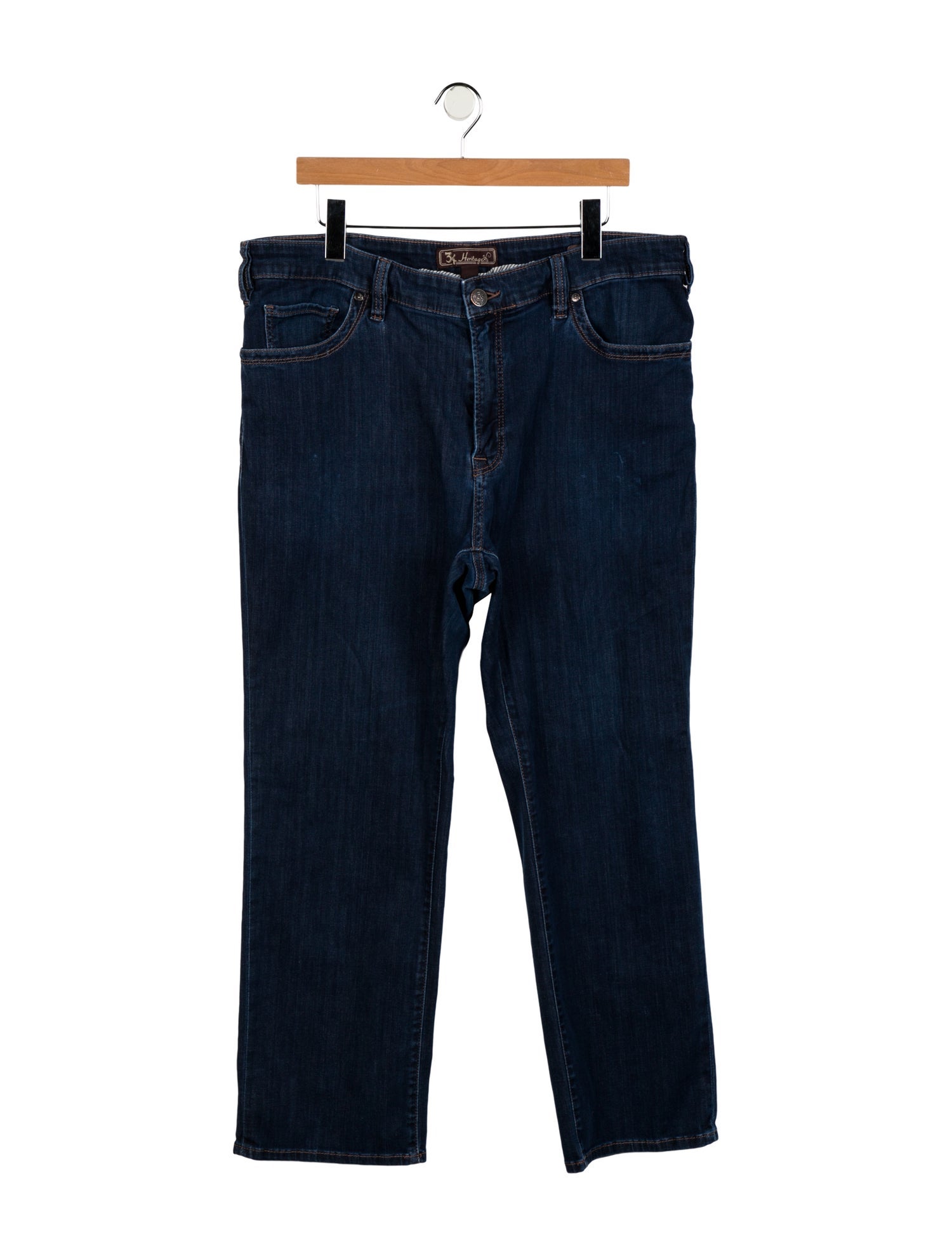 Heritage Mid-Rise Wide Leg Jeans