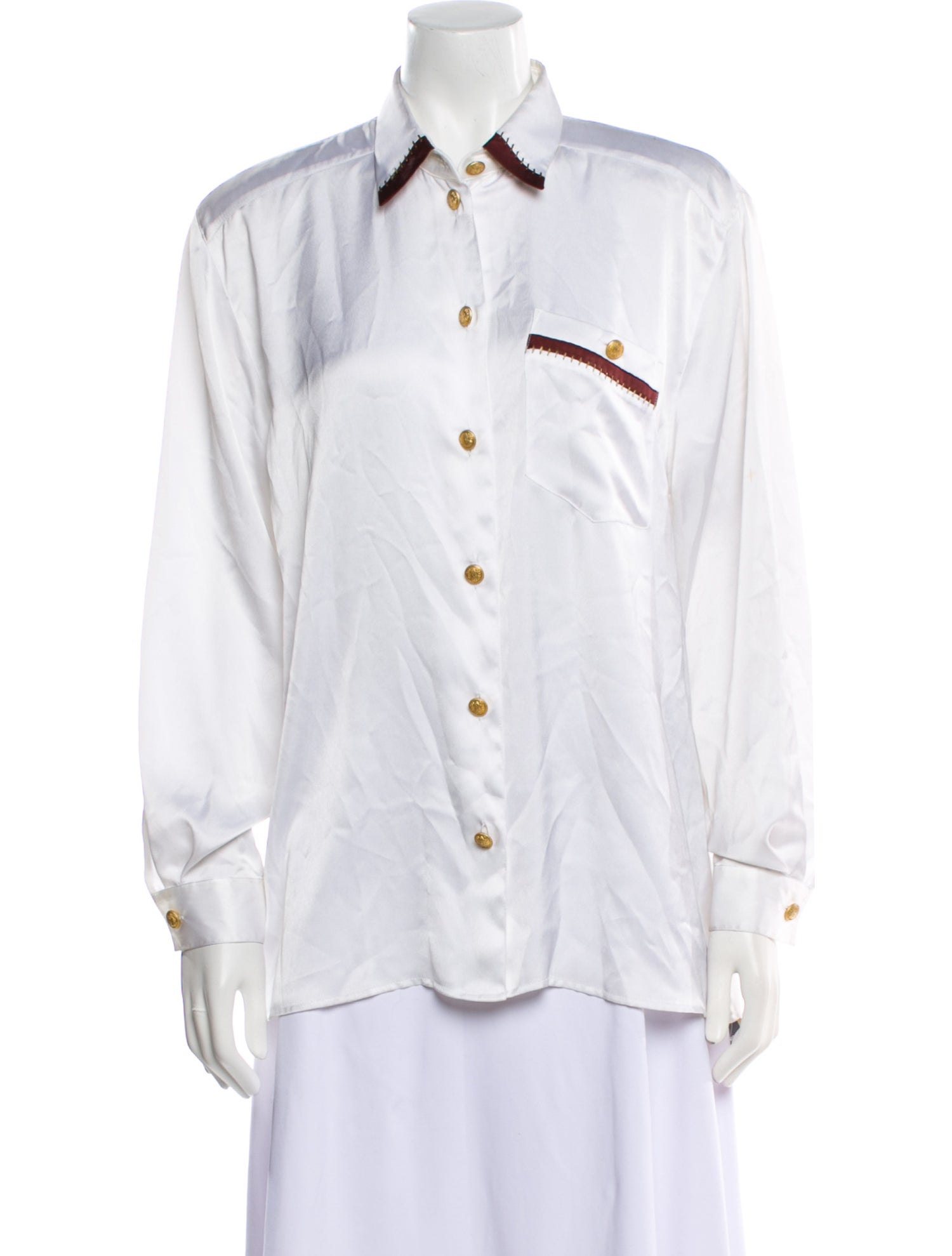 Hucke Long Sleeve Button-Up Top