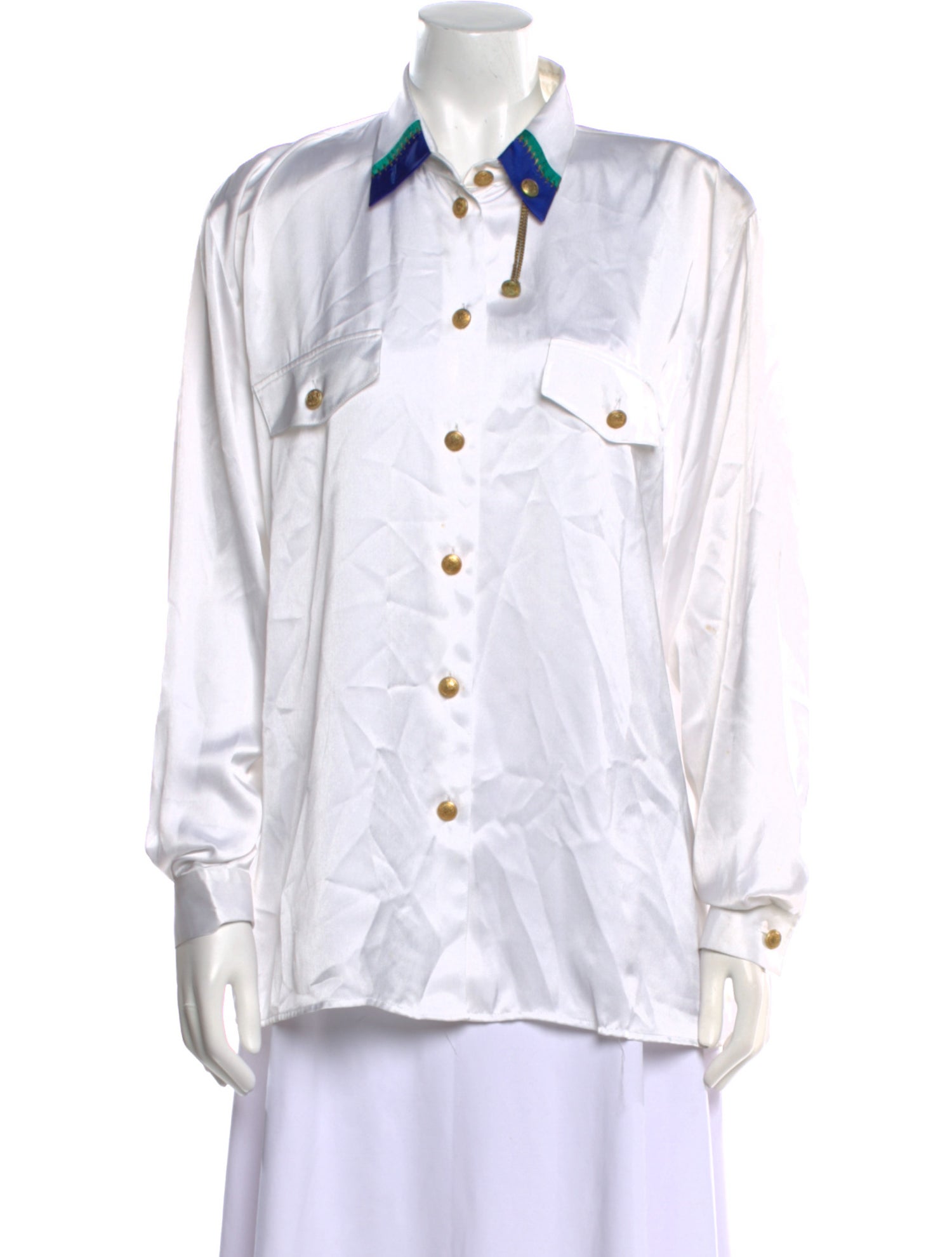Hucke Long Sleeve Button-Up Top