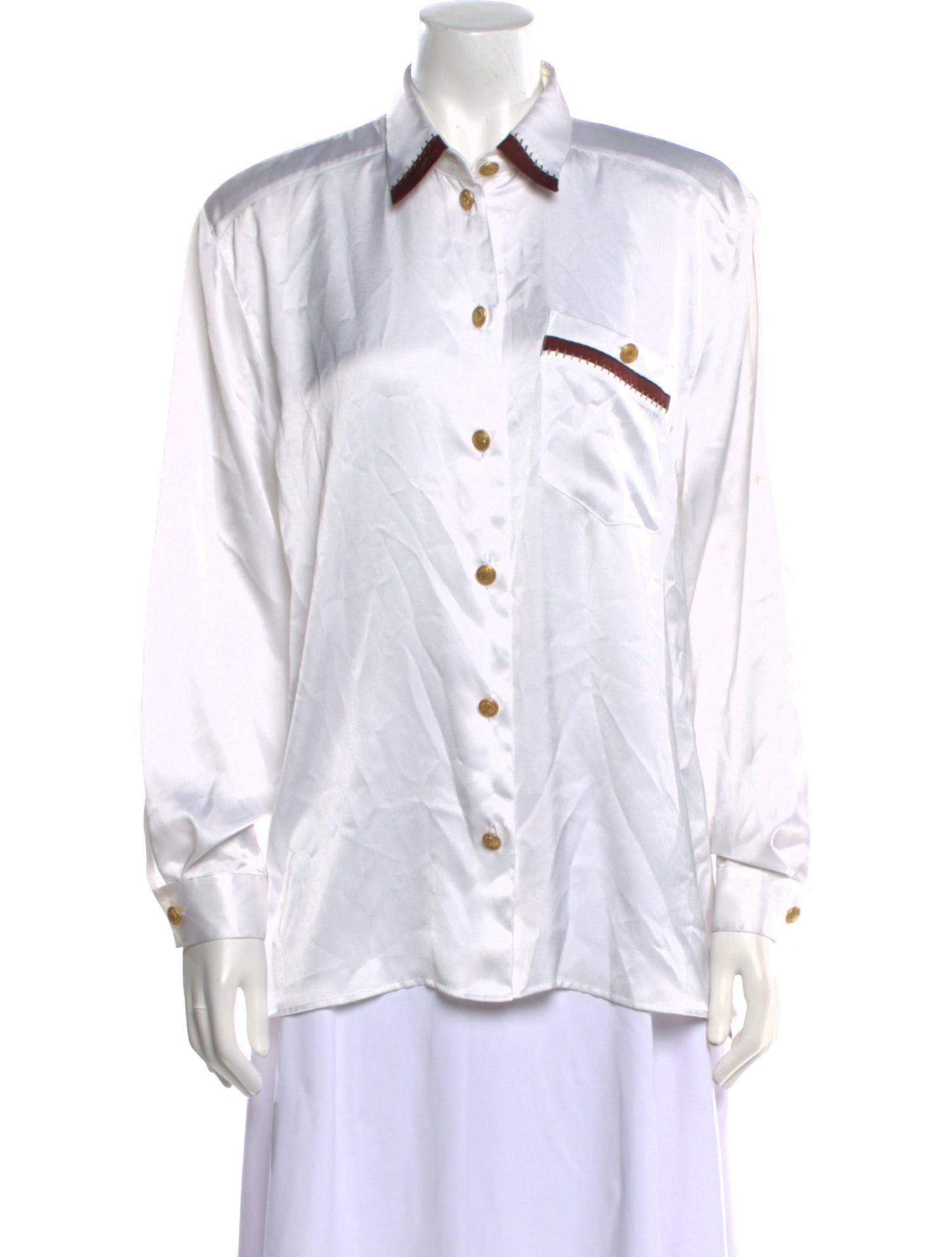 Hucke Long Sleeve Button-Up Top