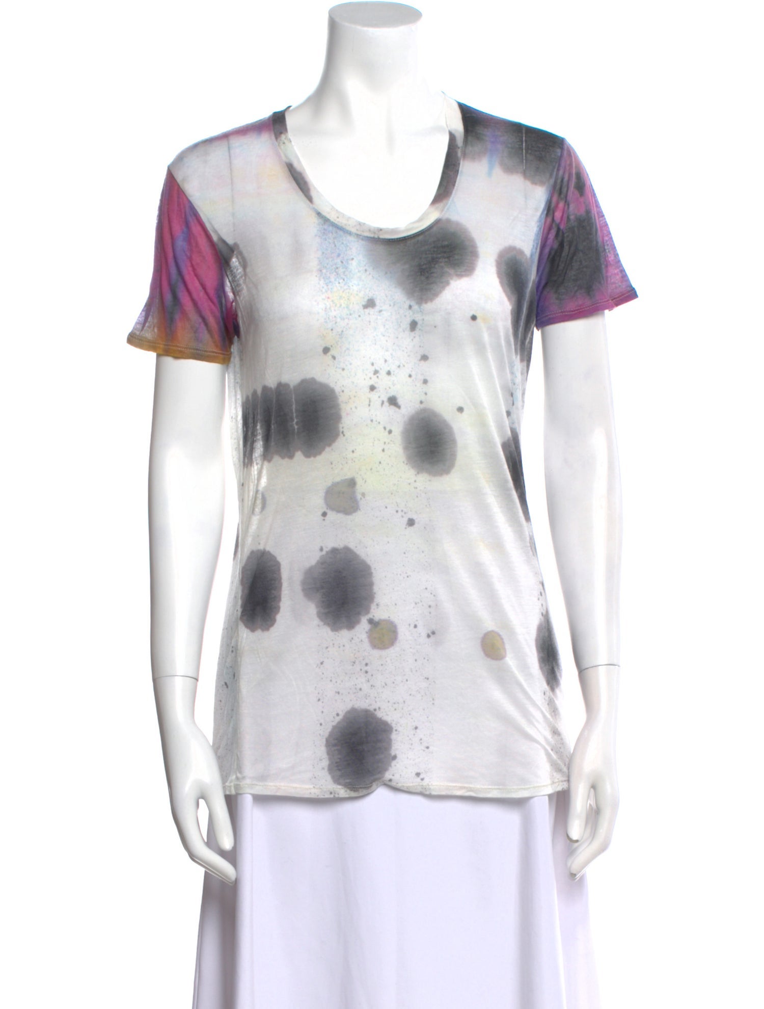 Helmut Lang x Parley for the Oceans Tie-Dye Print Scoop Neck T-Shirt w/ Tags