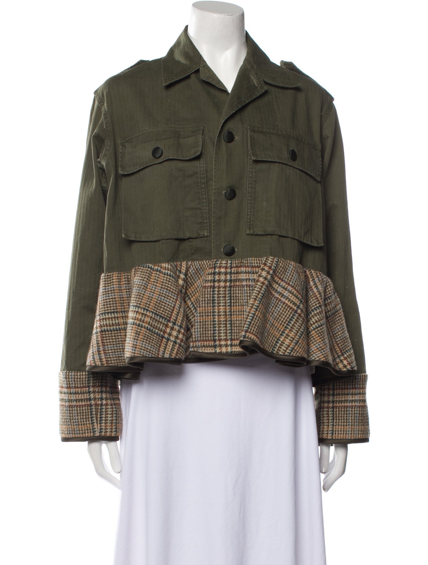 Harvey Faircloth Tie Sleeve Mini Skirt