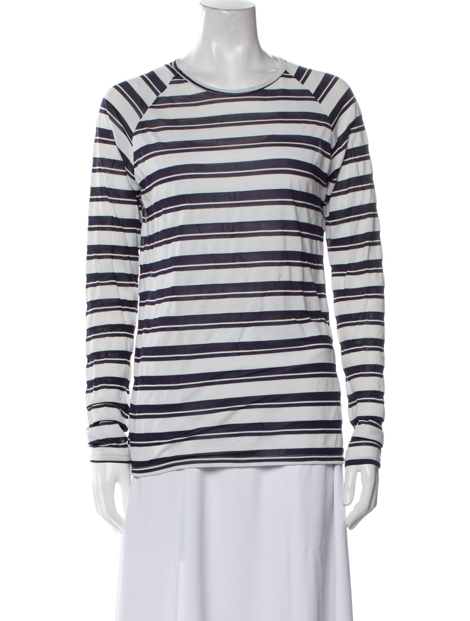 Harvey Faircloth Striped Crew Neck T-Shirt