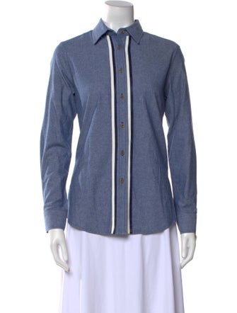 Harvey Faircloth Long Sleeve Button-Up Top