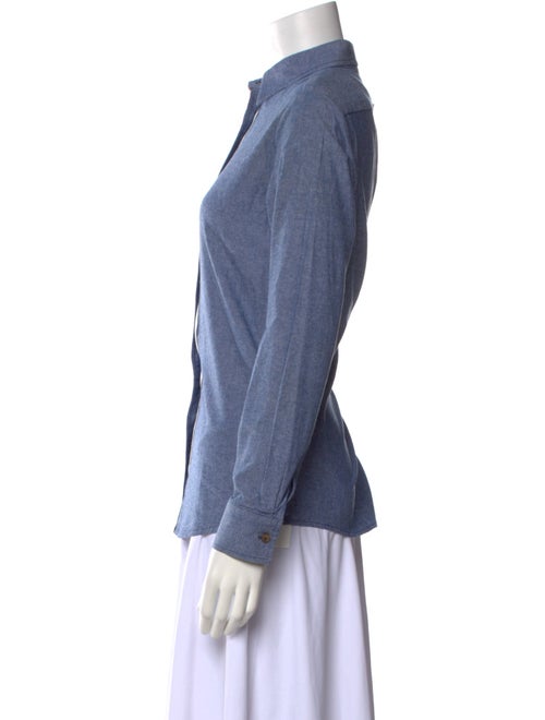 Harvey Faircloth Long Sleeve Button-Up Top