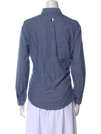 Harvey Faircloth Long Sleeve Button-Up Top