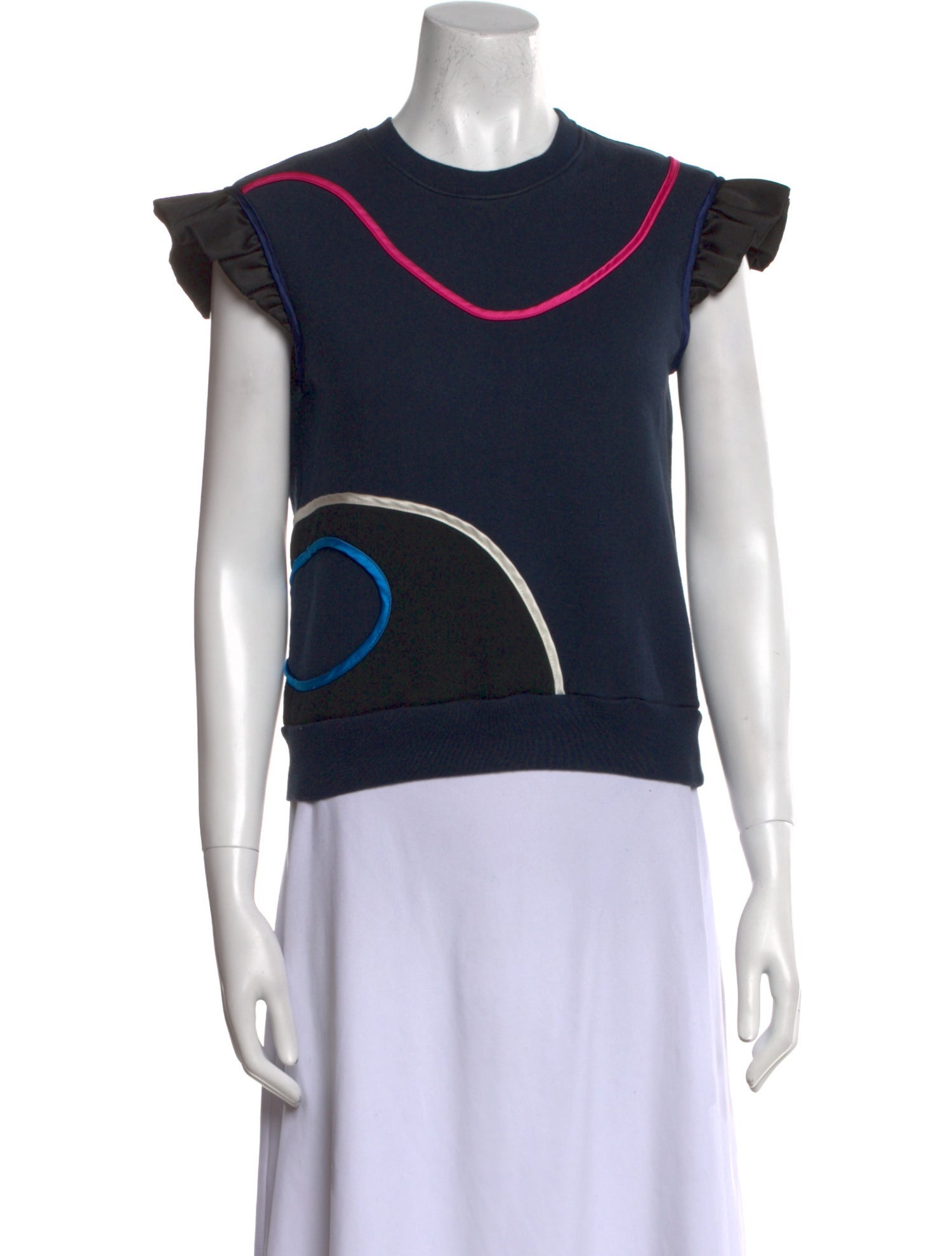 Harvey Faircloth Printed Crew Neck Top