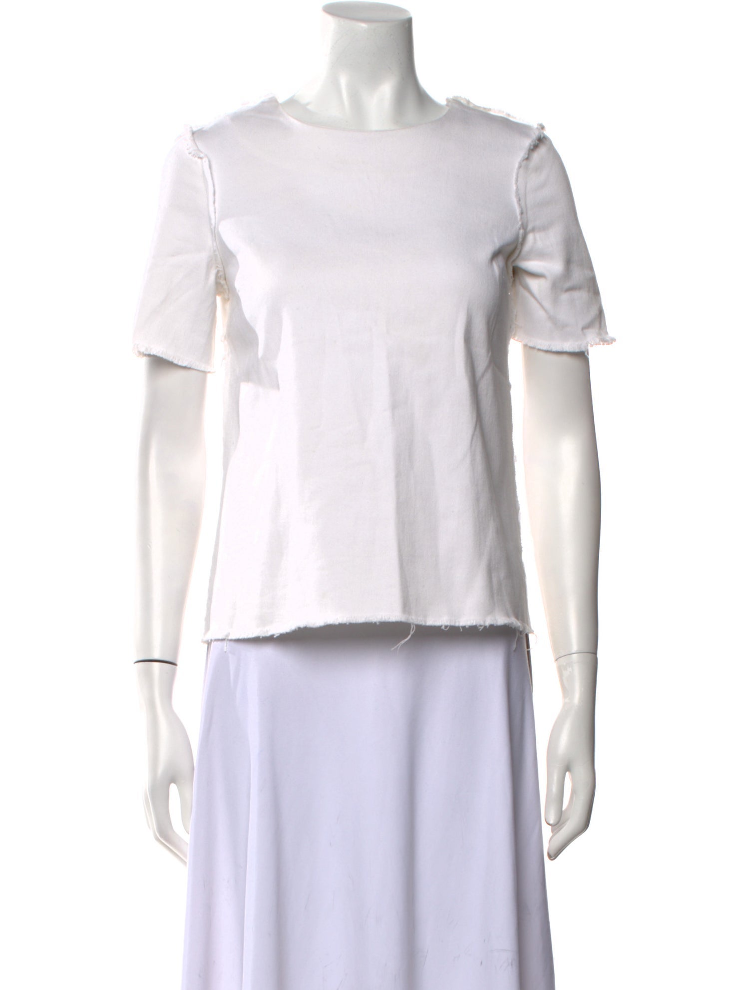 Harvey Faircloth Bateau Neckline Short Sleeve T-Shirt