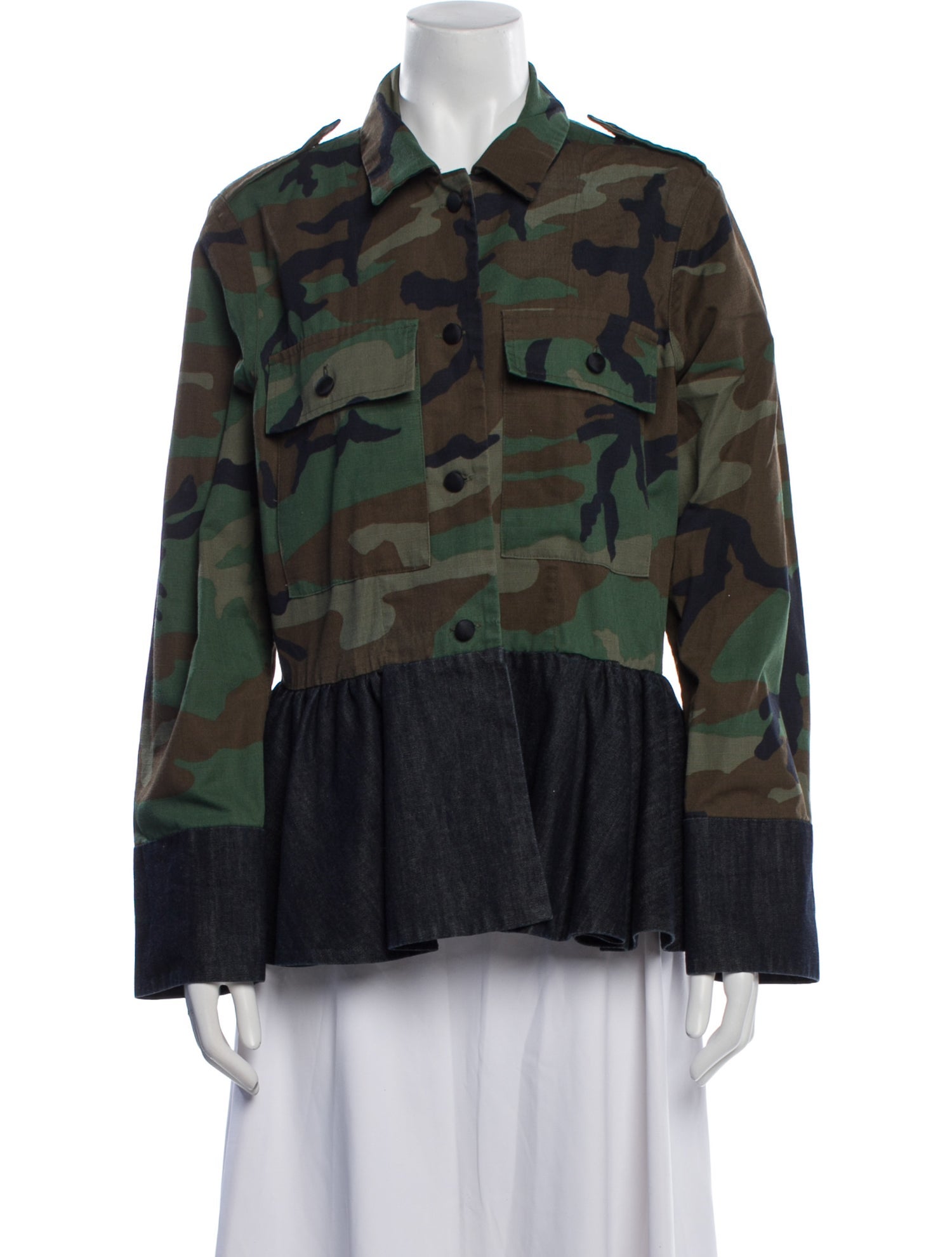 Harvey Faircloth Camouflage Print Utility Jacket