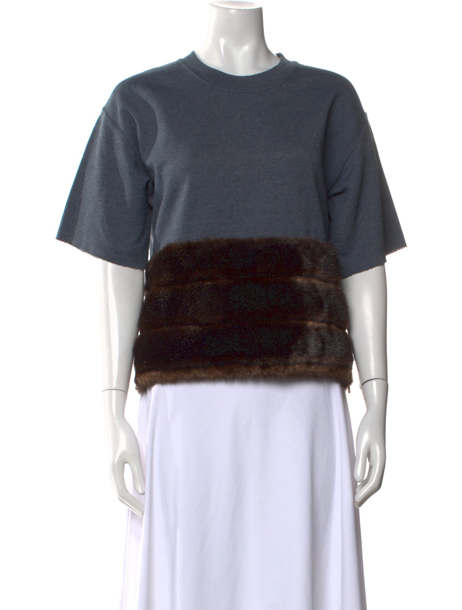 Harvey Faircloth Striped Crew Neck Sweater