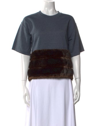 Harvey Faircloth Striped Crew Neck Sweater