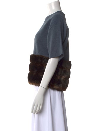 Harvey Faircloth Striped Crew Neck Sweater